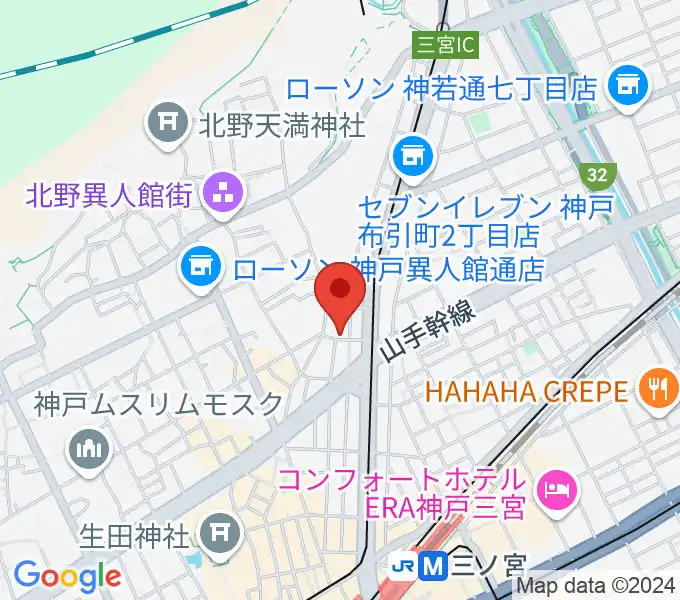 神戸ホンキートンクの地図