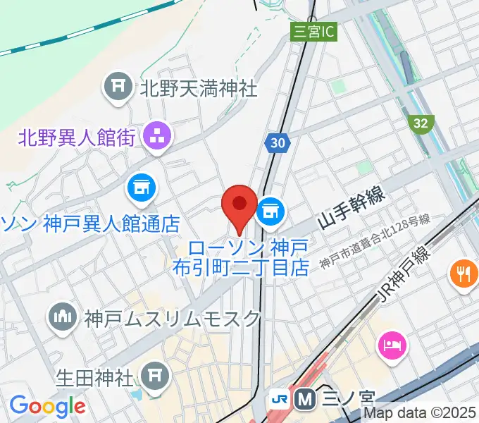 神戸ホンキートンクの地図