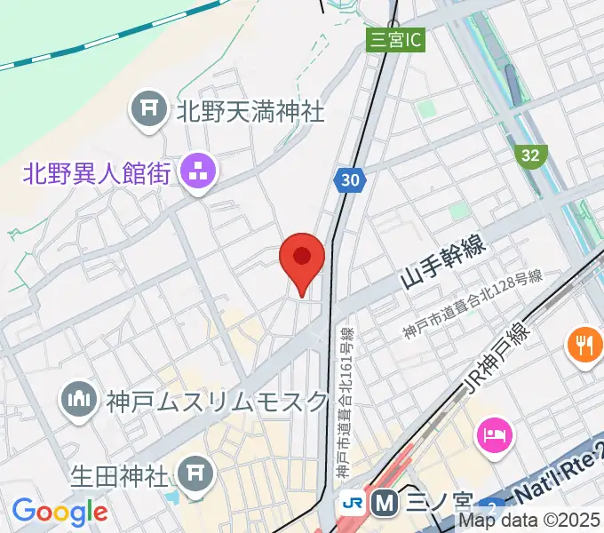 神戸ホンキートンクの地図