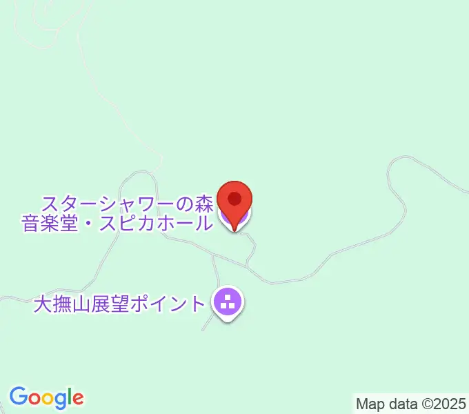 スターシャワーの森音楽堂スピカホールの地図
