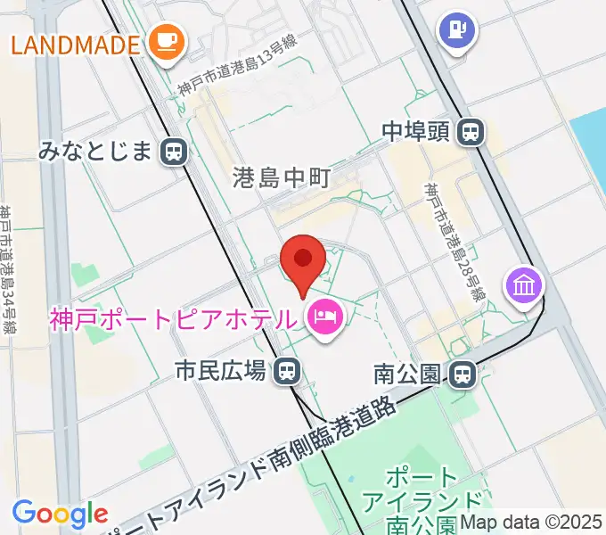 神戸国際会議場の地図