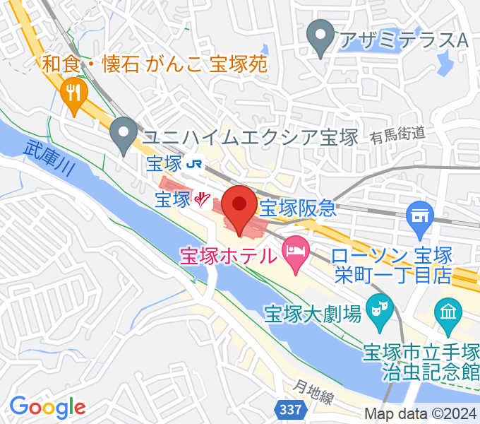 宝塚ソリオホールの場所