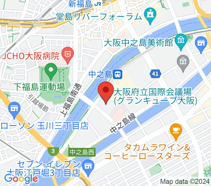 グランキューブ大阪メインホールの場所
