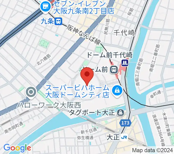 京セラドーム大阪の地図