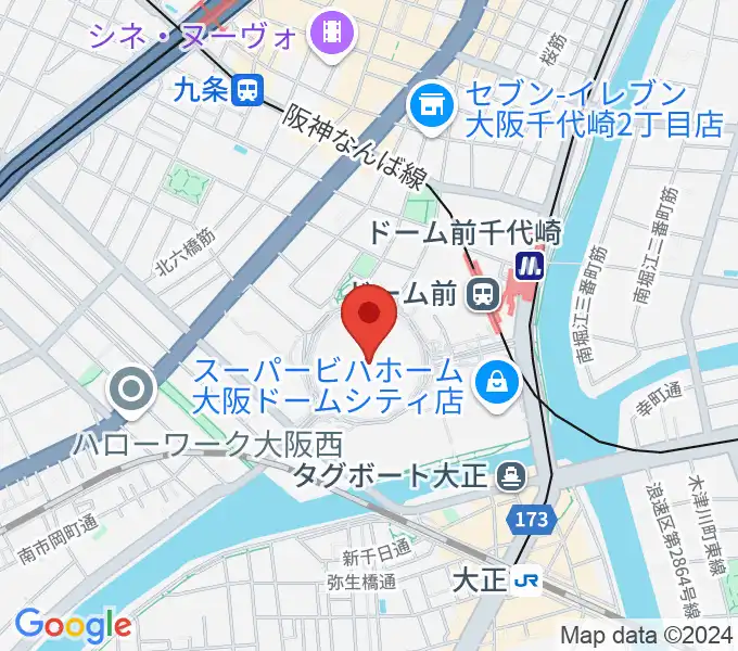 京セラドーム大阪の地図