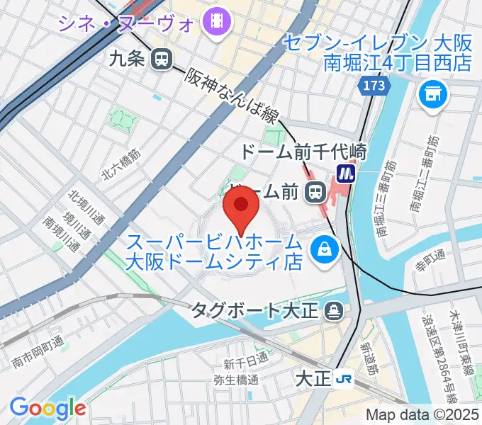 京セラドーム大阪の地図
