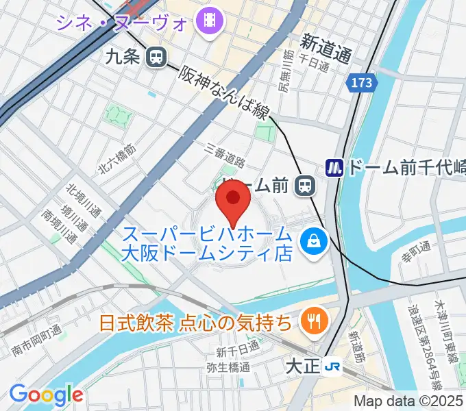 京セラドーム大阪の地図