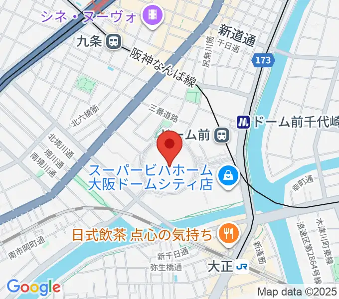 京セラドーム大阪の地図