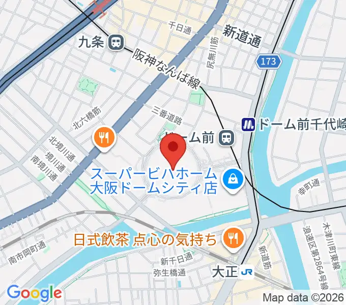 京セラドーム大阪の地図