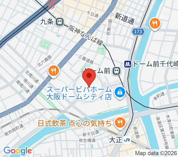 京セラドーム大阪の地図