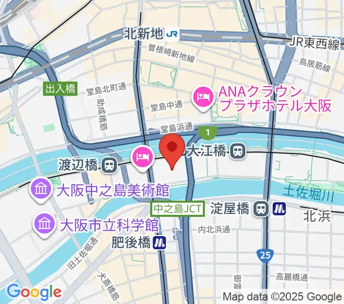 フェスティバルホールの地図