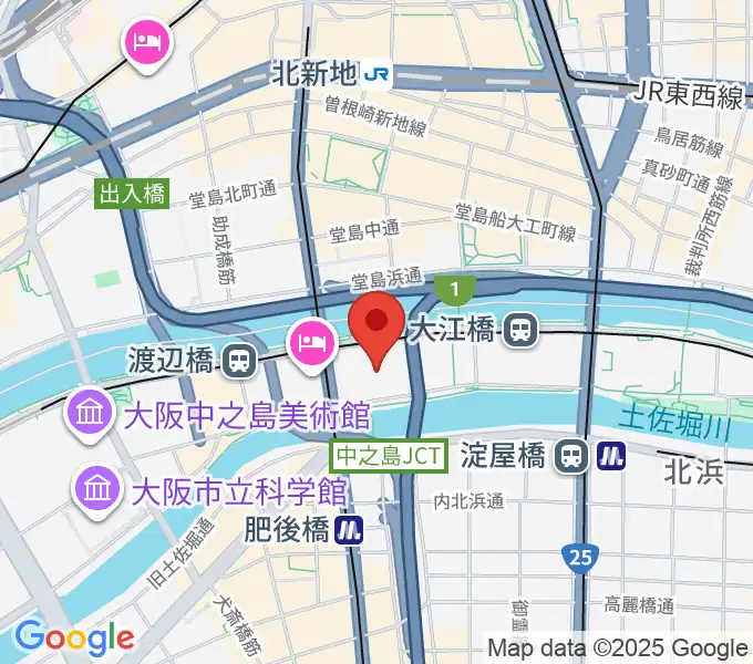 フェスティバルホールの地図