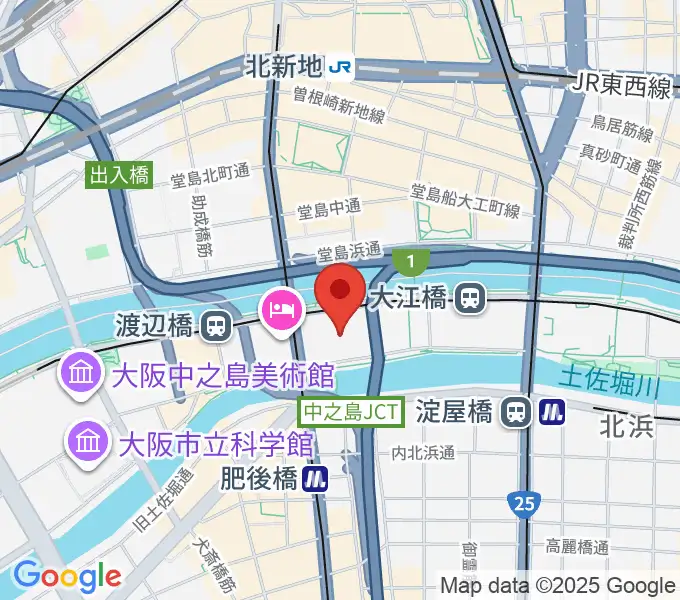 フェスティバルホールの地図