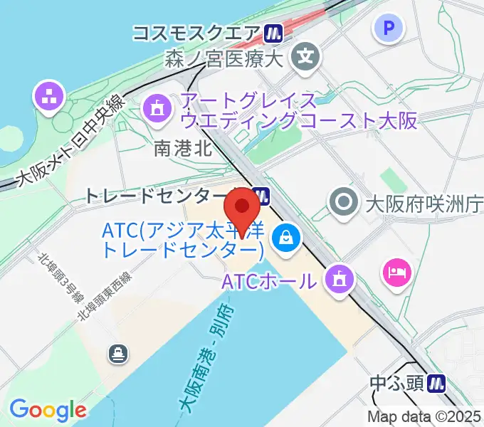 南港サンセットホールの地図