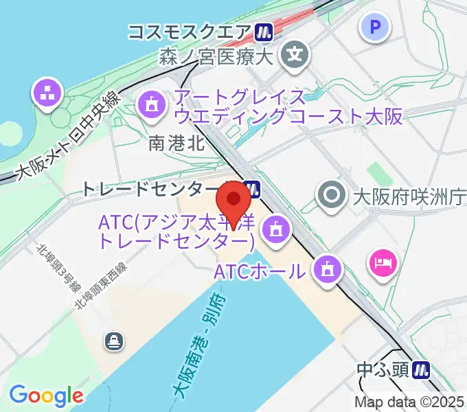 南港サンセットホールの地図