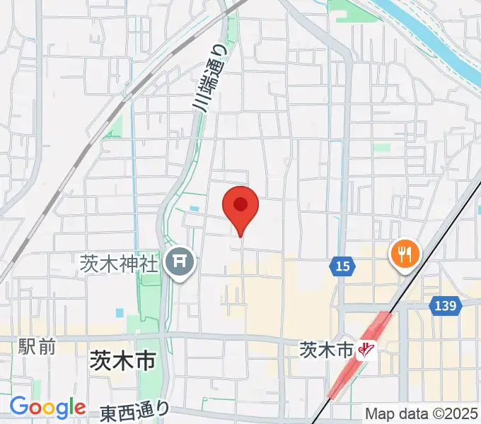 かわかみ音楽教室 茨木教室の地図