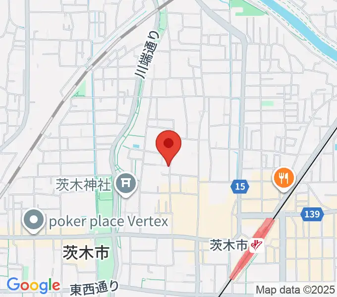 かわかみ音楽教室 茨木教室の地図