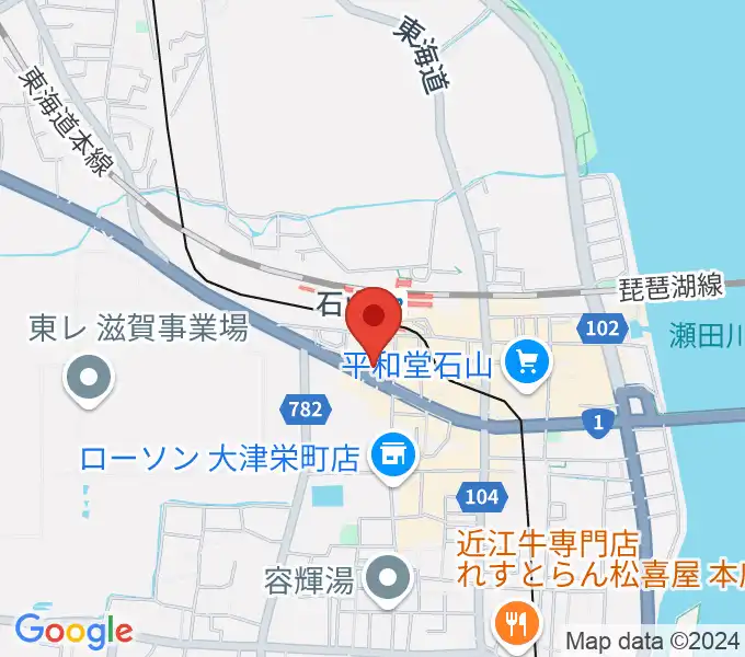 滋賀ユーストンの地図