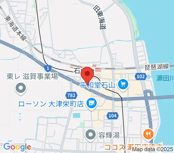 滋賀ユーストンの地図