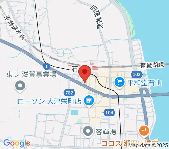 滋賀ユーストンの地図
