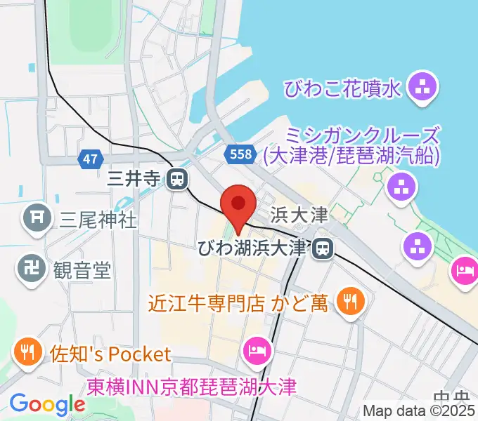 滋賀B-FLATの地図