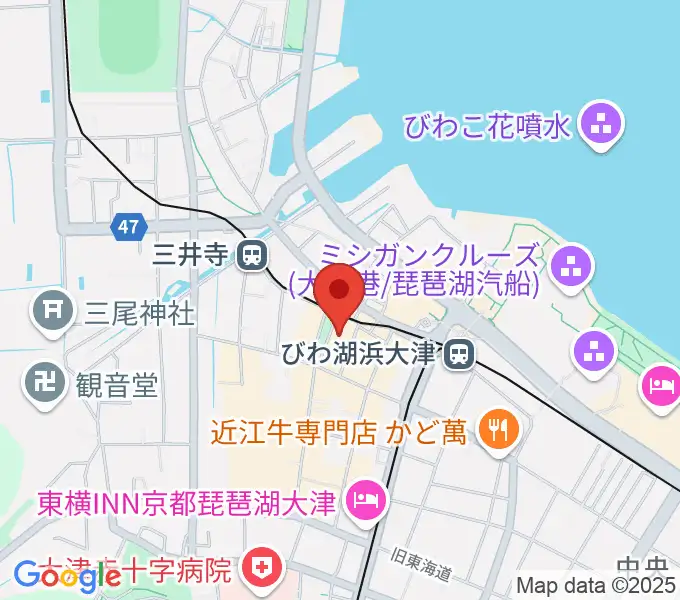滋賀B-FLATの地図