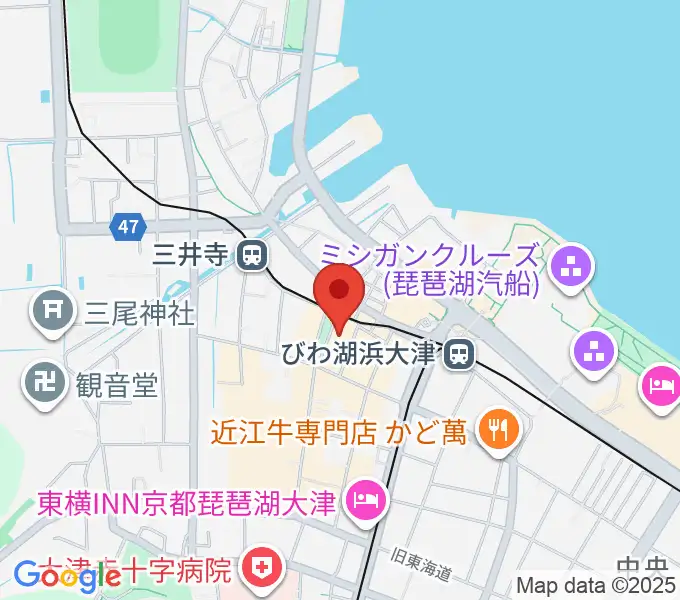 滋賀B-FLATの地図