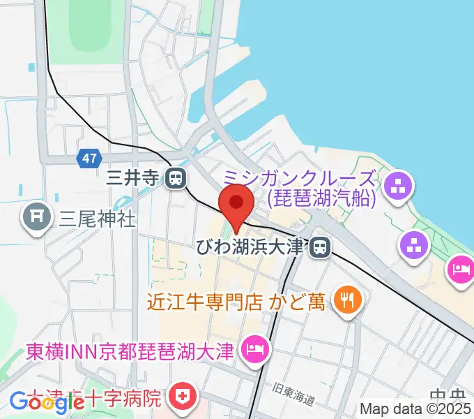 滋賀B-FLATの地図