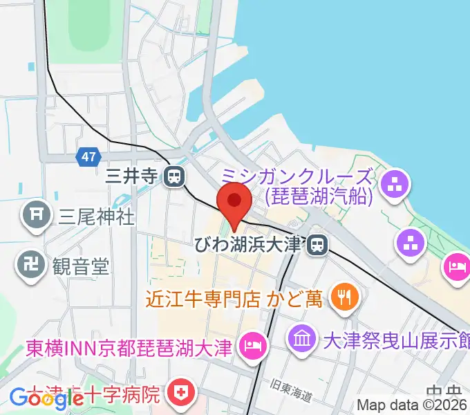 滋賀B-FLATの地図