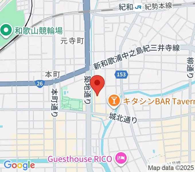 和歌山CLUB GATEの地図