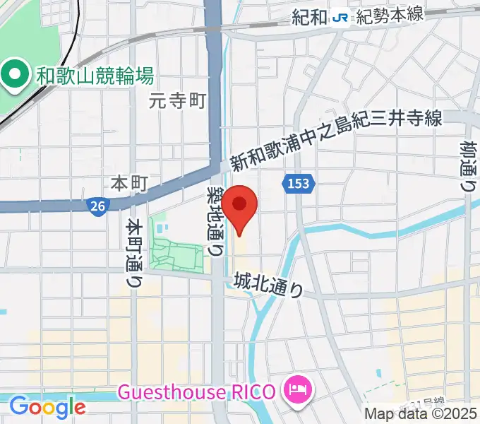 和歌山CLUB GATEの地図