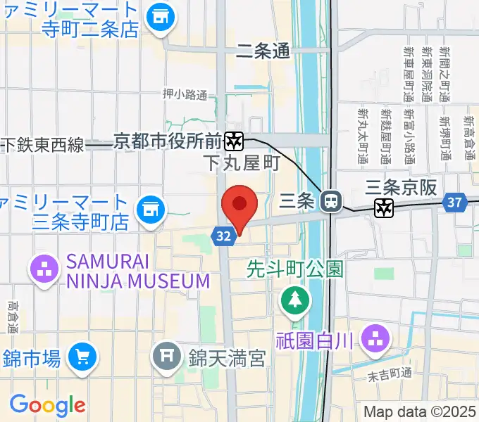京都VOXhallの地図