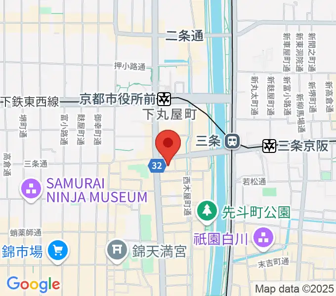 京都VOXhallの地図