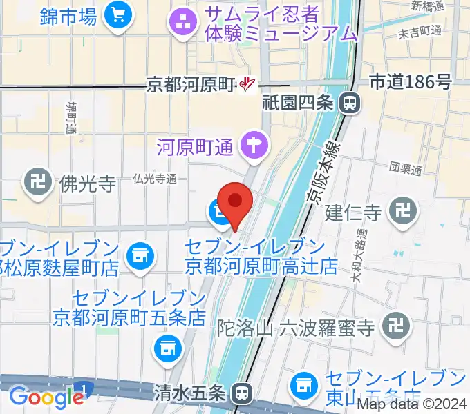 京都アークデュウの地図