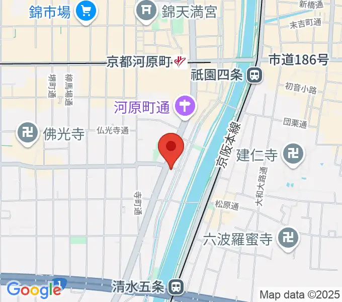 京都アークデュウの地図