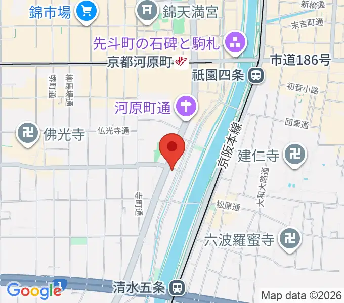 京都アークデュウの地図
