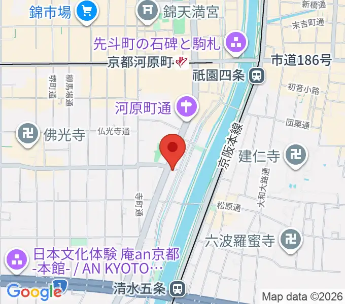 京都アークデュウの地図