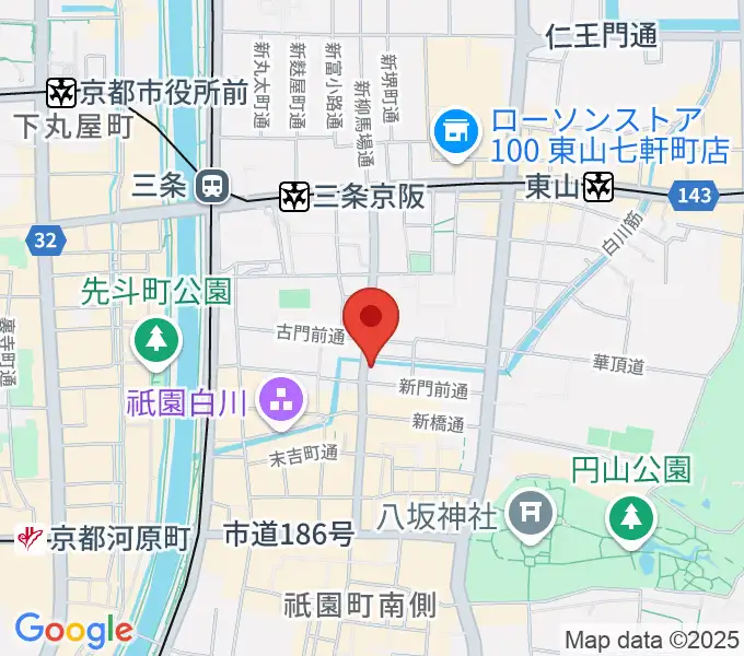 JAZZ LIVE CANDYの地図
