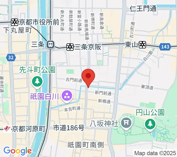 JAZZ LIVE CANDYの地図