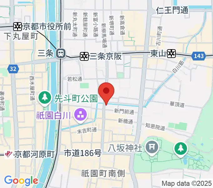 JAZZ LIVE CANDYの地図