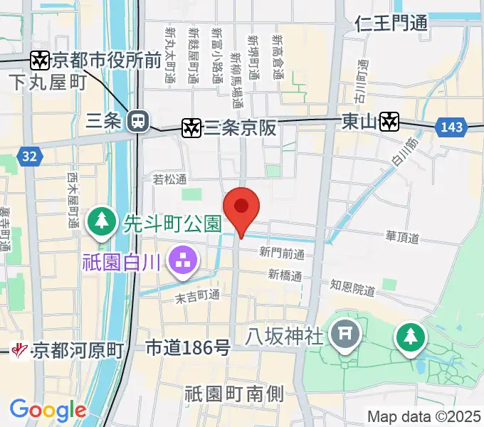 JAZZ LIVE CANDYの地図