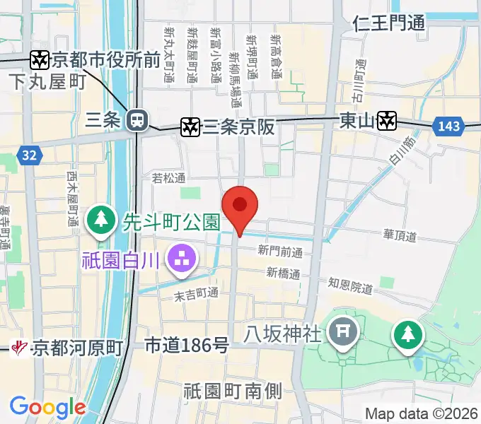 JAZZ LIVE CANDYの地図