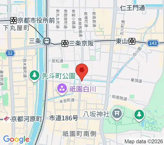 JAZZ LIVE CANDYの地図