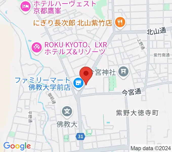 京都ソーレカフェの地図