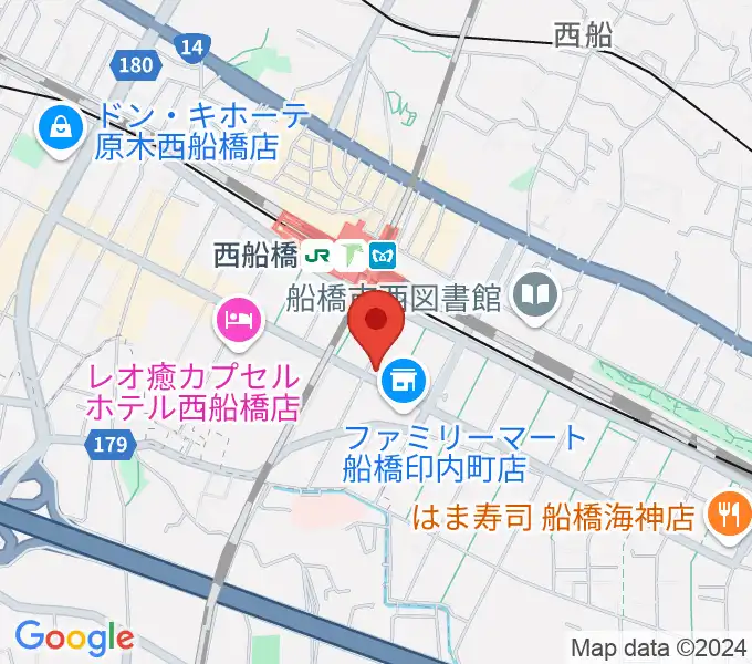 スタジオサン西船橋店の地図