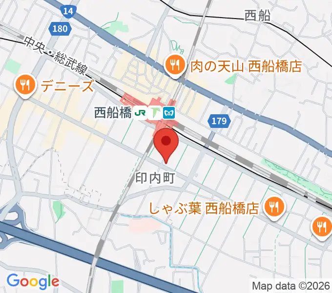 スタジオサン西船橋店の地図