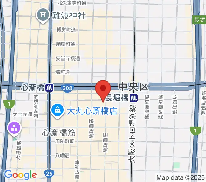 心斎橋CLUB STOMPの地図
