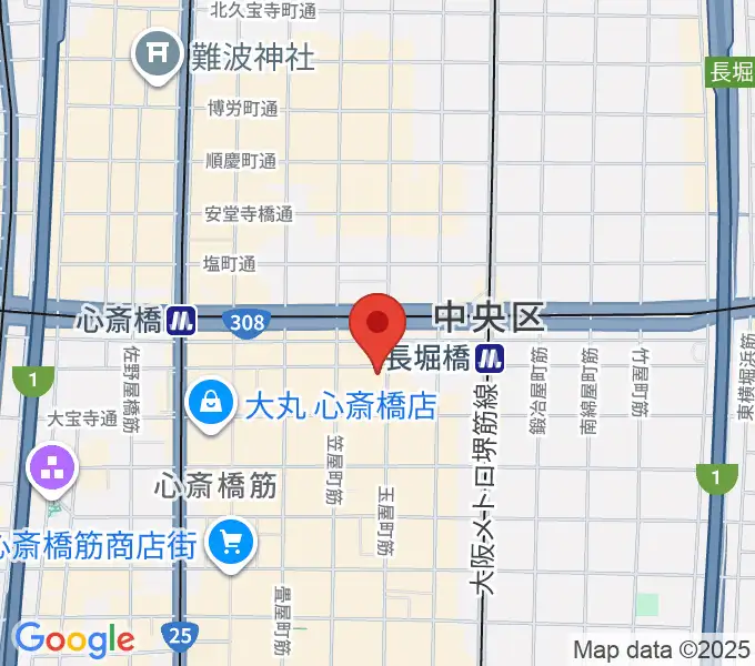心斎橋CLUB STOMPの地図