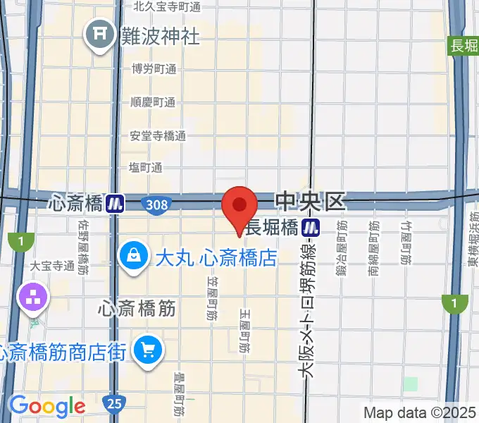 心斎橋CLUB STOMPの地図