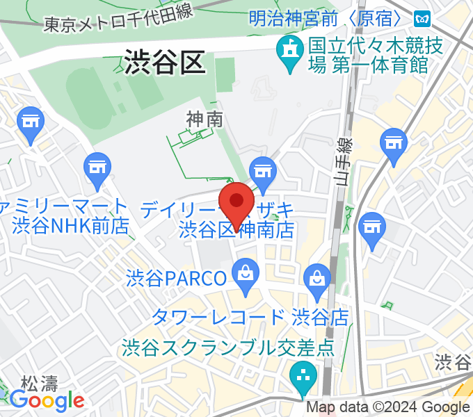 渋谷公園通りBODY&SOULの場所